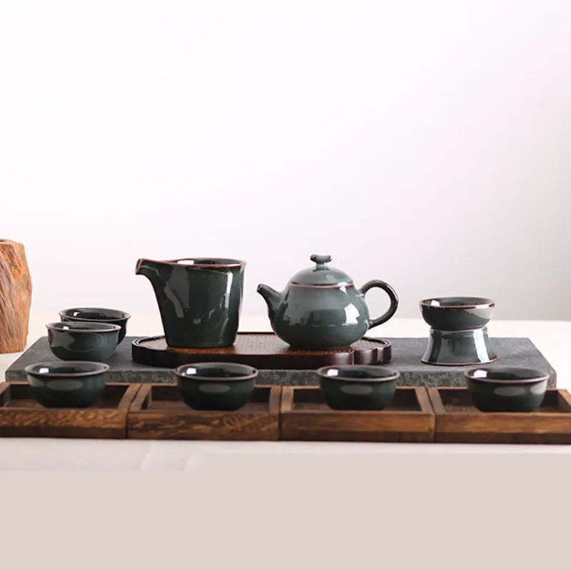 Китайский чайный набор кувшин кружка для чая с шинами треснувшая чайная посуда