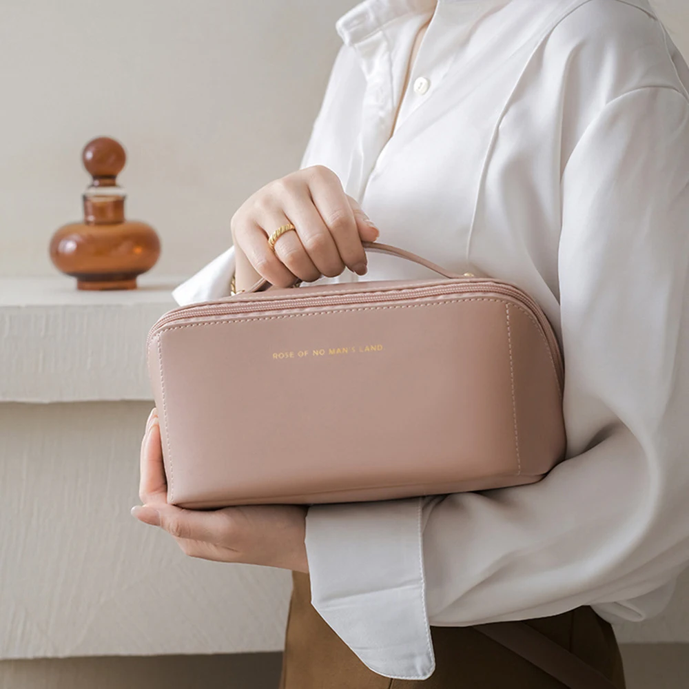 

Waterproof Cosmetic Bag Travel Makeup Bags Large Capacity Cosmetic Organizer Storage Bags Capacity Bag Travel Wash Bag Female