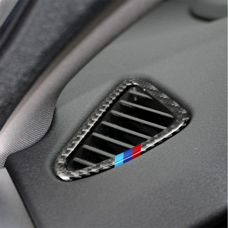 

Для BMW X5 X6 F15 F16 LHD RHD углеродное волокно Автомобильная приборная панель кондиционер решетка вентиляции декоративная крышка отделка Автомобильная наклейка