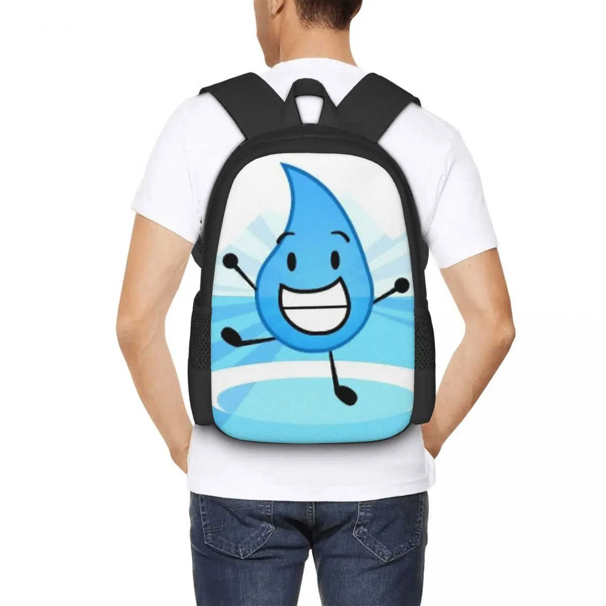 Фото Рюкзак Battle For Dream Island BFDI Teardrop, вместительный рюкзак для детей, школьная сумка, сумки на плечо для мужчин и женщин №4