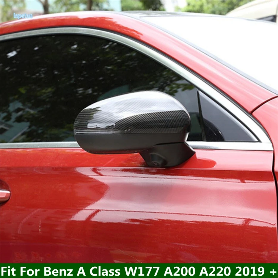 

Car Side Door Rearview Mirrors Cover Trim Carbon Fiber Look Fit For Mercedes Benz A Class W177 A200 A220 2019 - 2022 Accessories