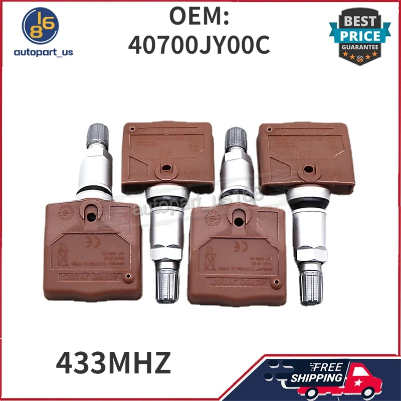 Для Nissan Titan Quest Rogue Xterra 350z GT R Juke Infiniti QX56 Q45 G35 FX45 M35 M45 G37 40700JY00C датчик давления в шинах 433 МГц