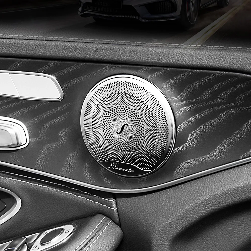 Ярко-серебристый Зеркальный Чехол Из 4 Шт. Для Динамиков Buralau Совместимый С