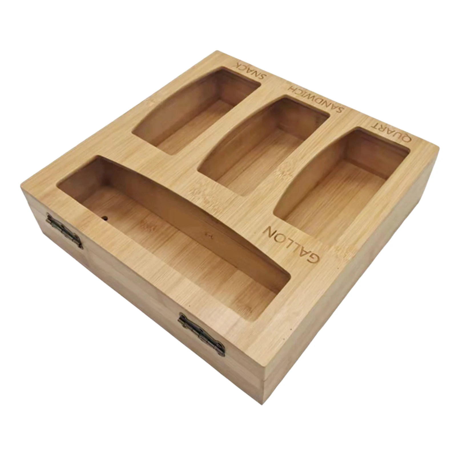 

Ziplock Bag Storage Organizer For Kitchen Drawer Bamboo Storage Dispenser Ziplock Bag Storage Organizer Compatible With Gallon