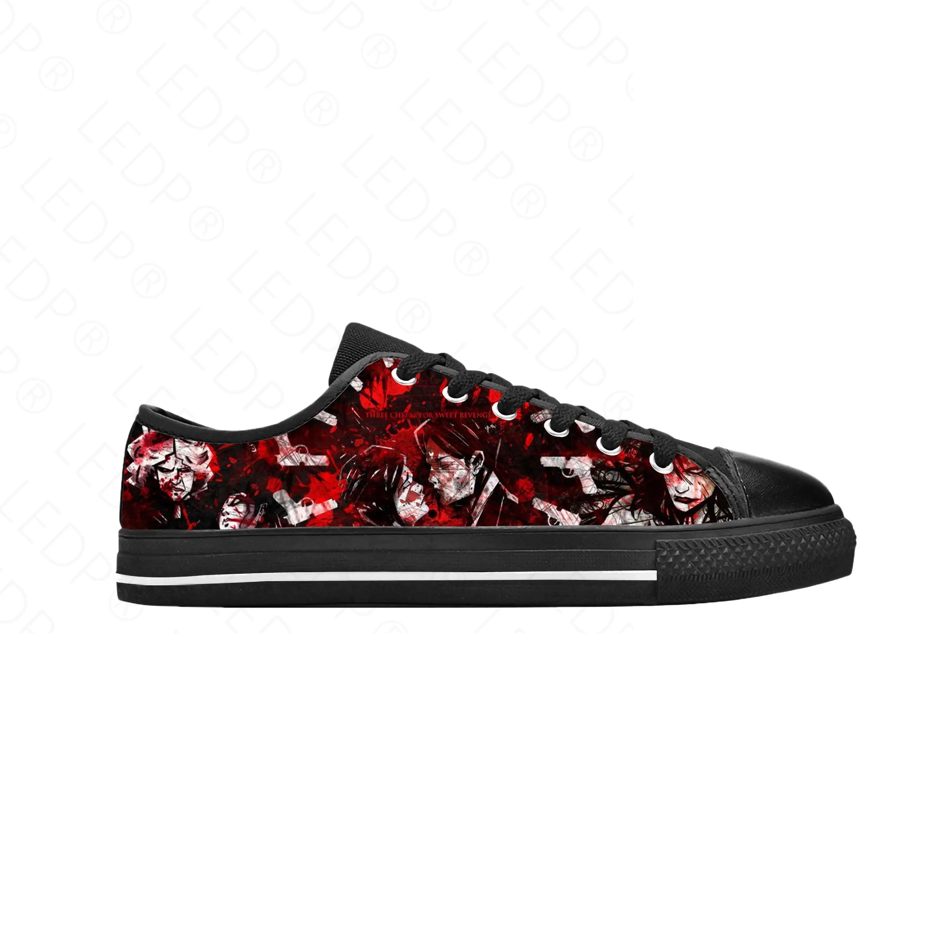 

Повседневные тканевые кроссовки My Chemical Romance Mcr, черная парадная обувь рок-группы, удобные дышащие кроссовки с низким верхом и 3D принтом для мужчин и женщин