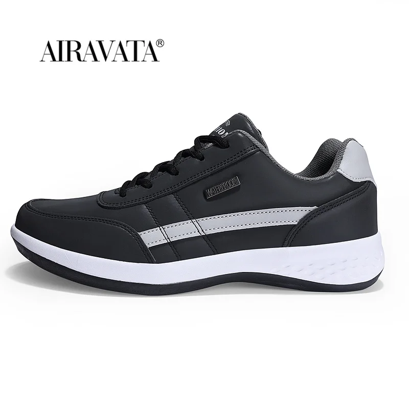 New Fashion Men Sneakers Breathable Lace up Mens Casual Pu Leather Shoes chaussure homme