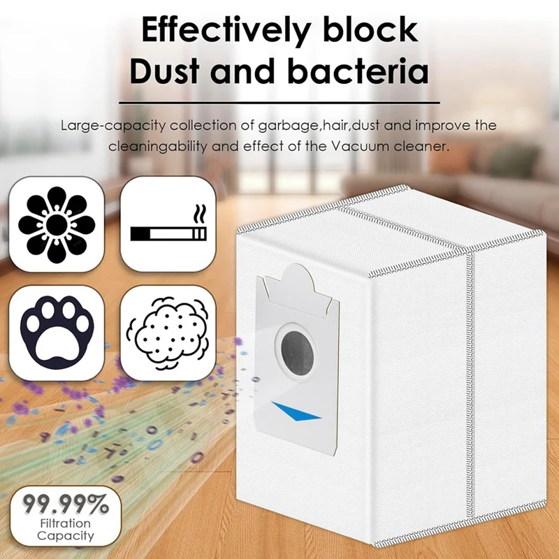 Сменные мешки для пыли робота ECOVACS DEEBOT T30S/X2 Omni/X2 Pro/X2/X5 Omni слой фильтра с вакуумным