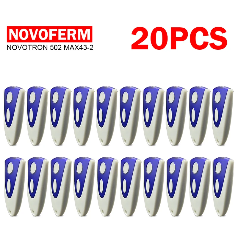 20 шт. NOVOFERM MCHS43-2 MTR43-2 NOVOTRON 502 MAX43-2 504 MAX43-4 MINI-NOVOTRON 522 524 433 92 МГц пульт дистанционного