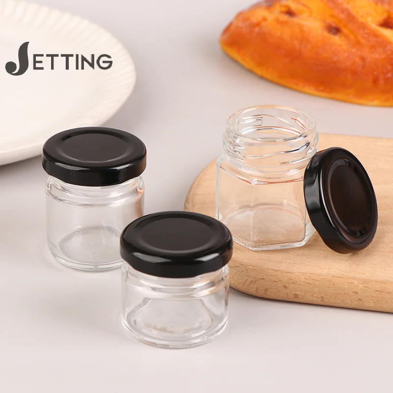 2 шт. стеклянный мини-горшок для меда с крышкой