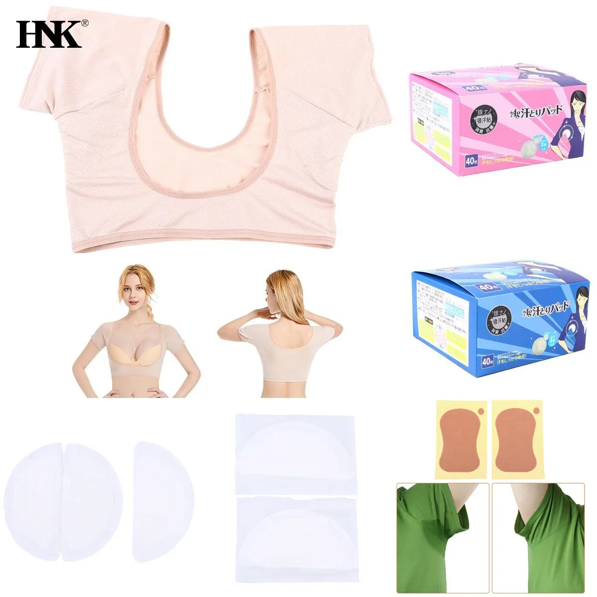 

40pcs Unisex Sweat Pads Summer Deodorants Underarm Anti Perspiration Sweat Pads Disposable Armpit Absorb Sweat Shield Pad