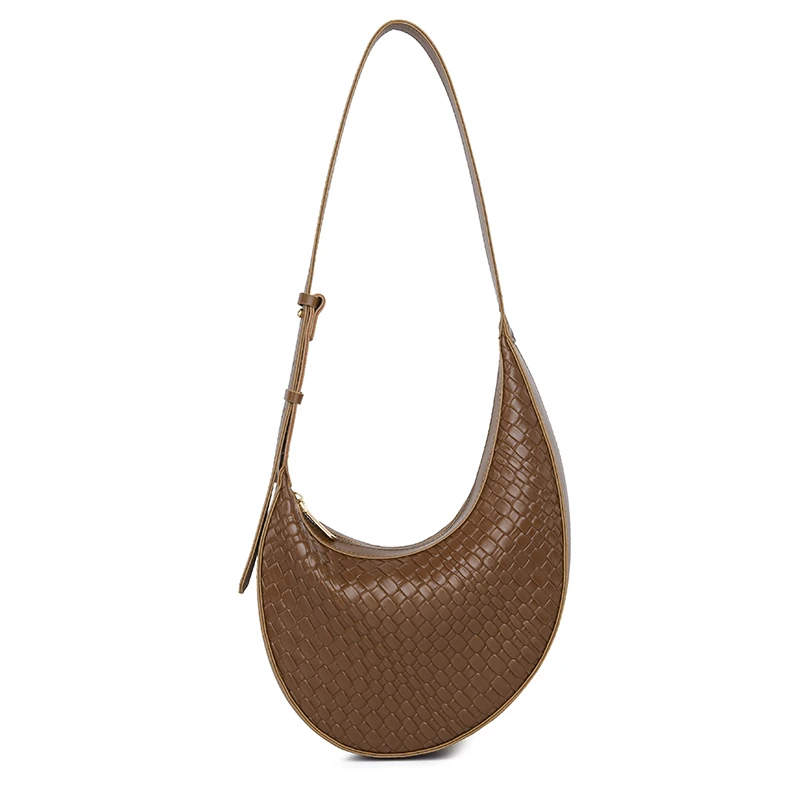 

Women's Woven Leather Shoulder Bag Fashion Handbag Luxury Designer Casual Totes Free Delivery Crossbody Bag Brand Messenger Bag