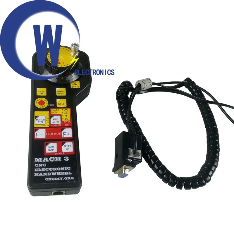 Подвесной электронный маховик Mach3 CNC mpg с аварийной остановкой Протокол Modbus для