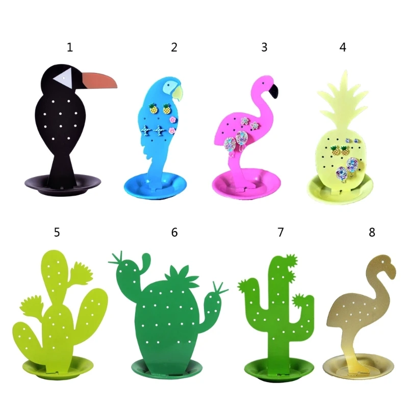 

Jewelry Desktop Storage Tray Animal-Shaped Necklace Earrings Display Hanger