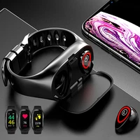 x1 bluetooth headset watch 2 in 1 smart watch supports hebrew and other voices men smart bracelet waterproof wrist watches