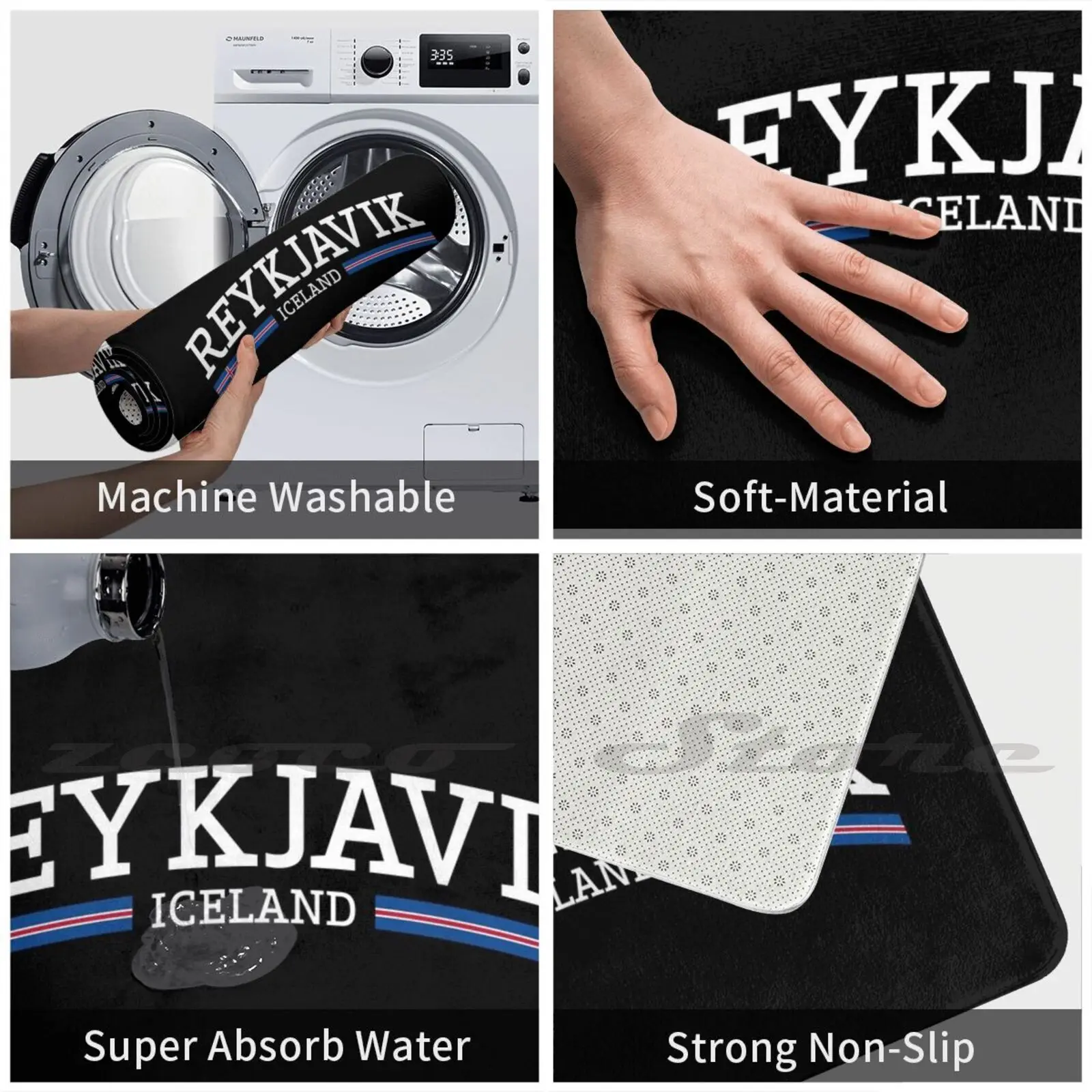 Мягкий Нескользящий Коврик-коврик для путешествий в Европу