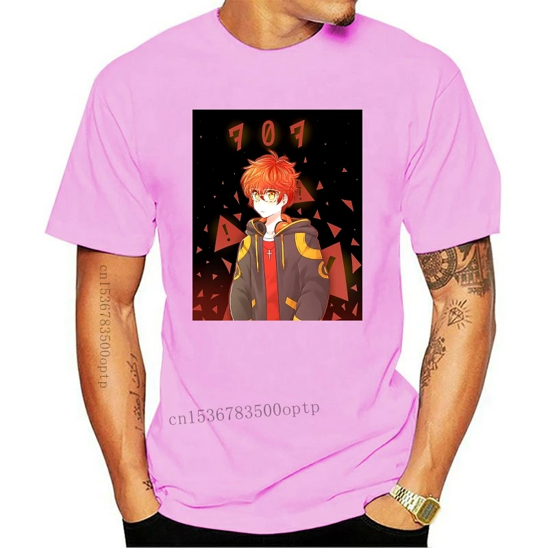 

Man Clothing New Men Tshirt Mystic Messenger 707 Unisex T Shirt Printed T-Shirt Tees Top