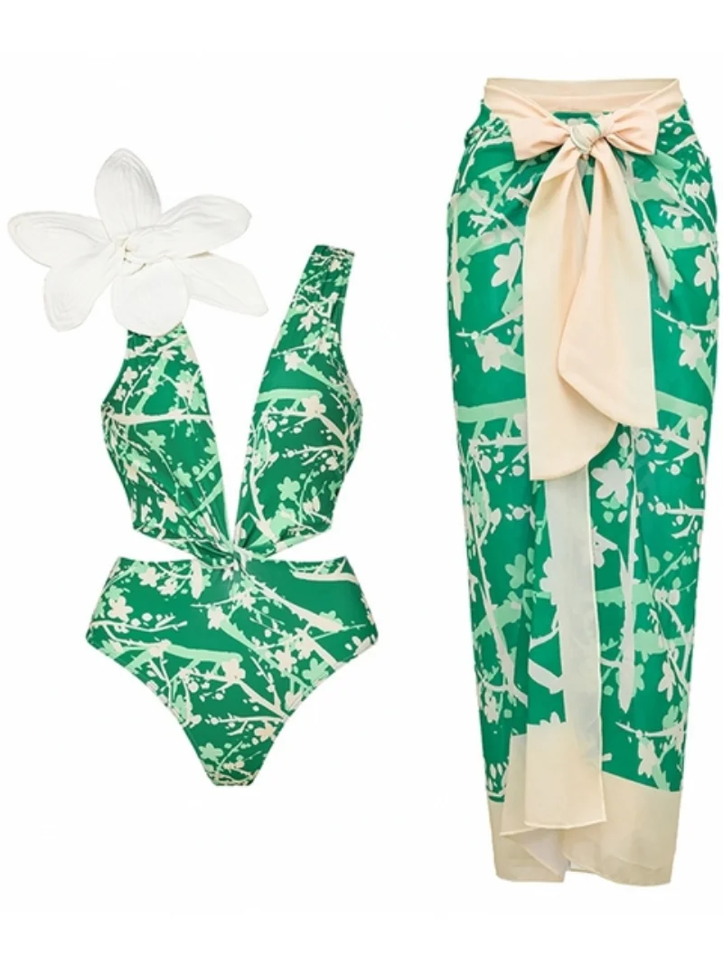 Two Piece Sets Swimsuit Cover-up Women Clothes Crop Tank Tops Bodysuits And Skirt Fitness Skinny Outfit 2 Piece Suit 2023 Summer