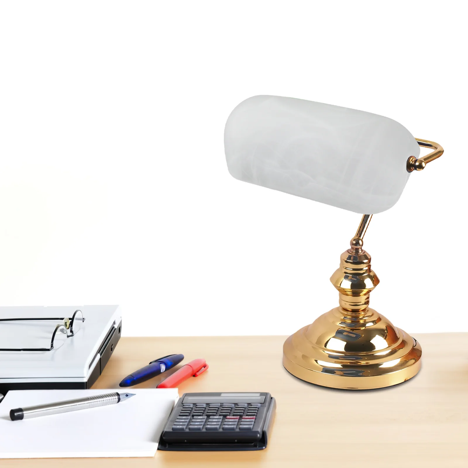 

Retro Lampshade Bank Table Light Shades White First Grade Bedside Replacement Cover Bankers