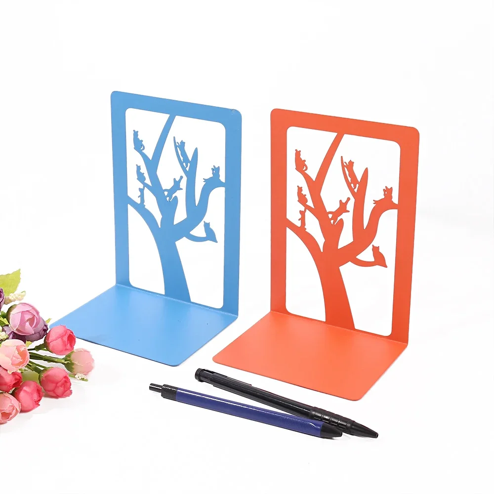 Металлические подставки для книг в милых животных школ и офисов.