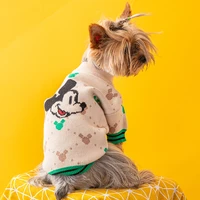 disney thickened dog sweater winter knitted warm puppy clothes pomeranian yorkshire fadou tide brand pet clothing dashund dog