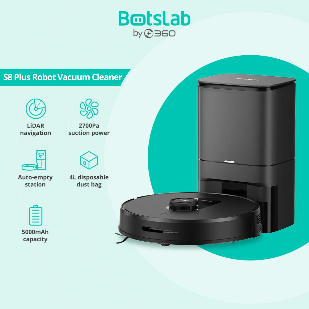 

Робот-пылесос botсплит 360 KRS8 Plus, лазерная навигация LDS, 2700 па, беспроводное устройство для умного дома, полностью автоматический робот-пылесос