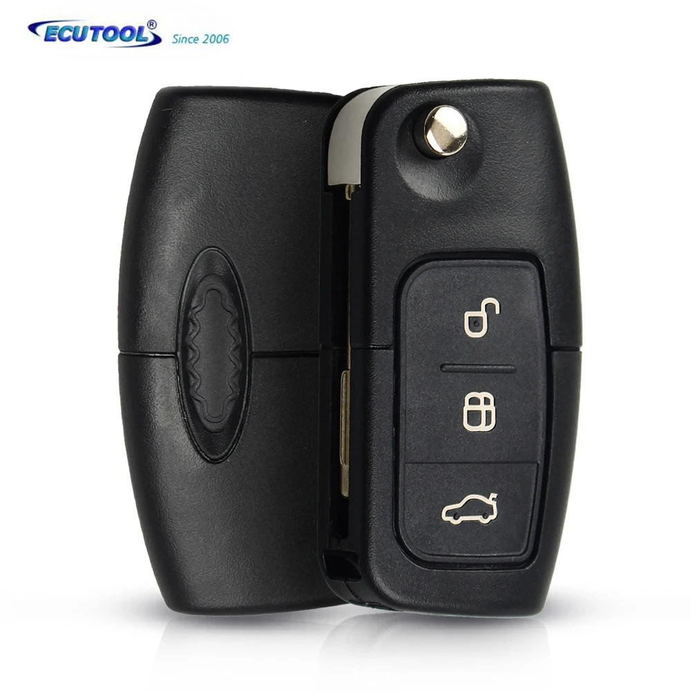 

433MHz 3 Button Keyless Entry Remote Key Fob For Ford Focus Mondeo C Max S Max Galaxy Fiesta