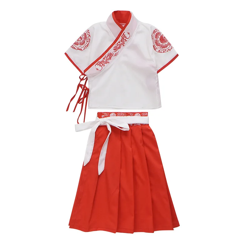 Костюм Тан с длинным рукавом для мальчиков вышивка Детский комплект из двух