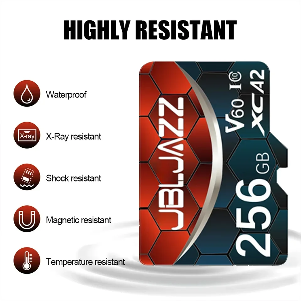 Фото Карта памяти Micro TF SD 512 ГБ, 128 ГБ, 64 ГБ, A2 V30 U3, флеш-карты MicroSD, совместимые с камерами и DJI Pocket 3 №2