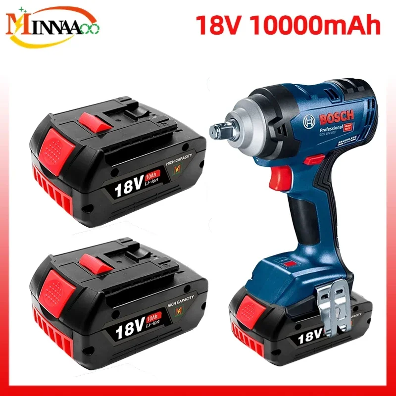 

NEW For BOSCH Authentic 18V 10AH LITHIUM-ION BATTERY GBA 18V 10AH 18V Professional GBA GSR GSB BAT618 BAT609 w/Fuel Guage