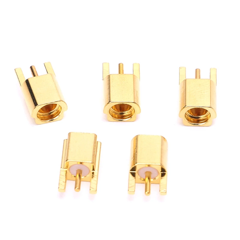 

MMCX Female Jack Connector PCB Mount With Solder Straight Goldplated 3 Pins Drop Shipping