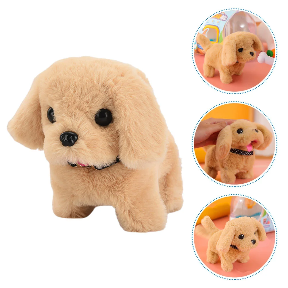 

Toys Simulated Electric Dog Will Go Puppy Plush Dogs That Walk Bark Plastic Funny Child Home Decor