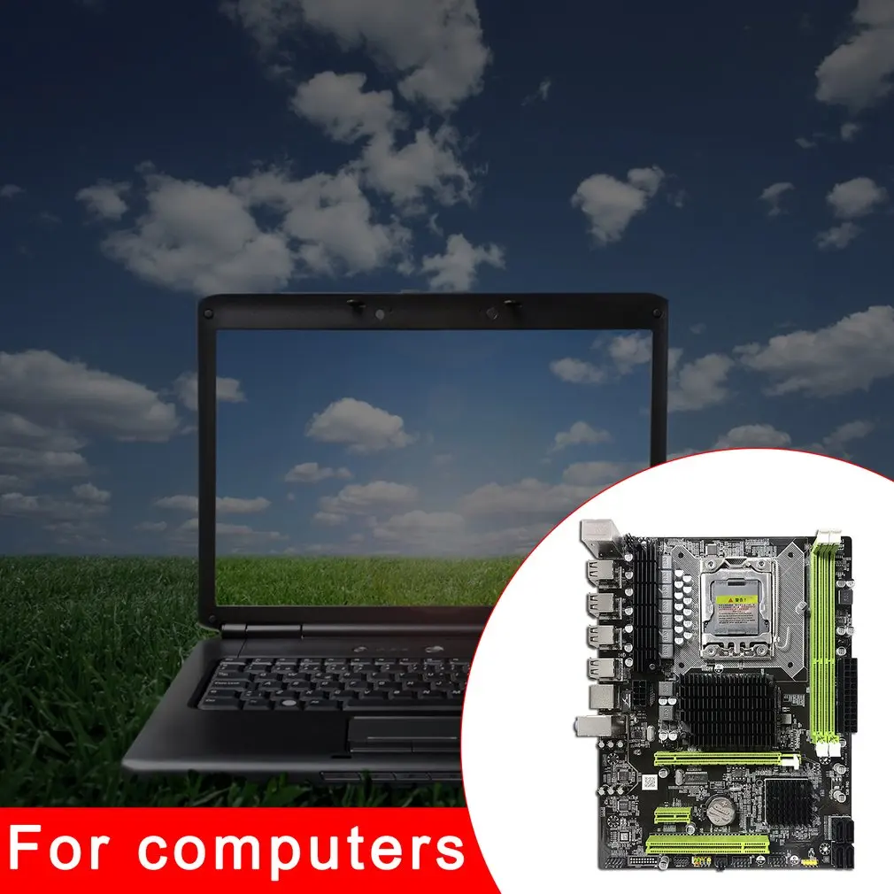

X58 PC Computer Desktop Motherboard LGA1366 CPU Interface DDR3 MSATA V1.6 Mainboard Systemboard X5660 5670cpu