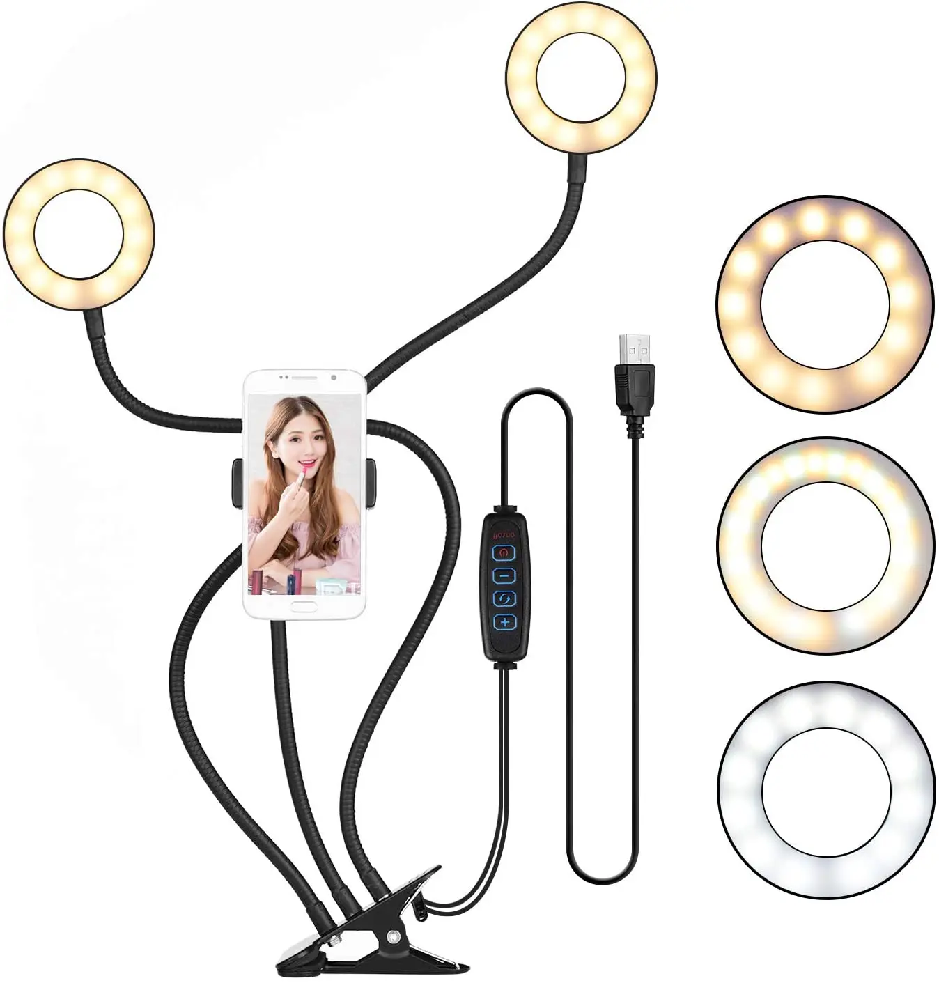 

Selfie Ring Light Photography Led Rim Of Lamp With Mobile Holder Support Tripod Stand Ringlight For Live Video Streaming