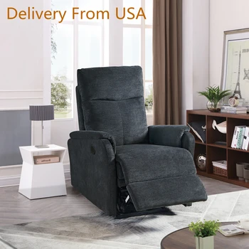 Sofa Chair With Power Recliner, USB Charge Port , Reclining Chairs For Living Room And Reading Room Free Shipping