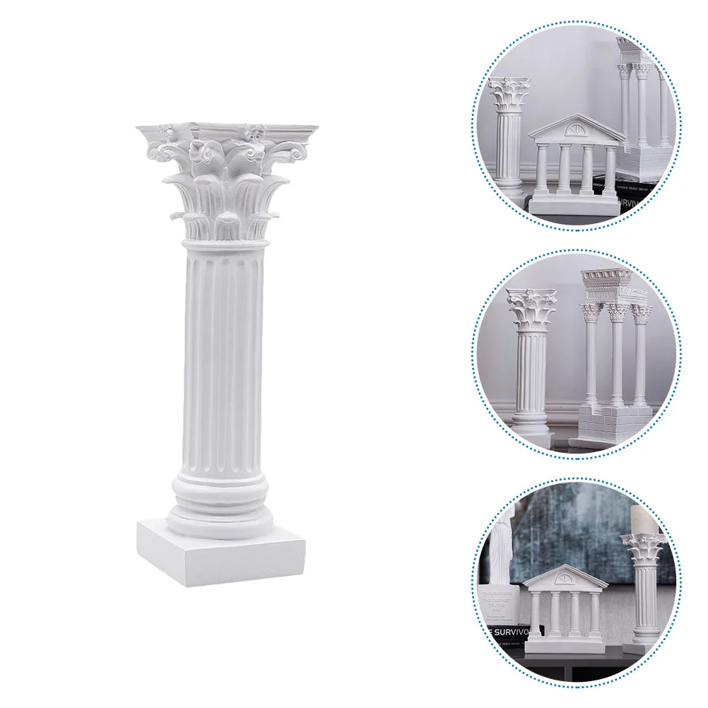 

Roman Column Greek Pillar Statuecolumns Resin Holders Holder Candlestick Figurine Stand Decoration Ancient Pillars Cake Desktop