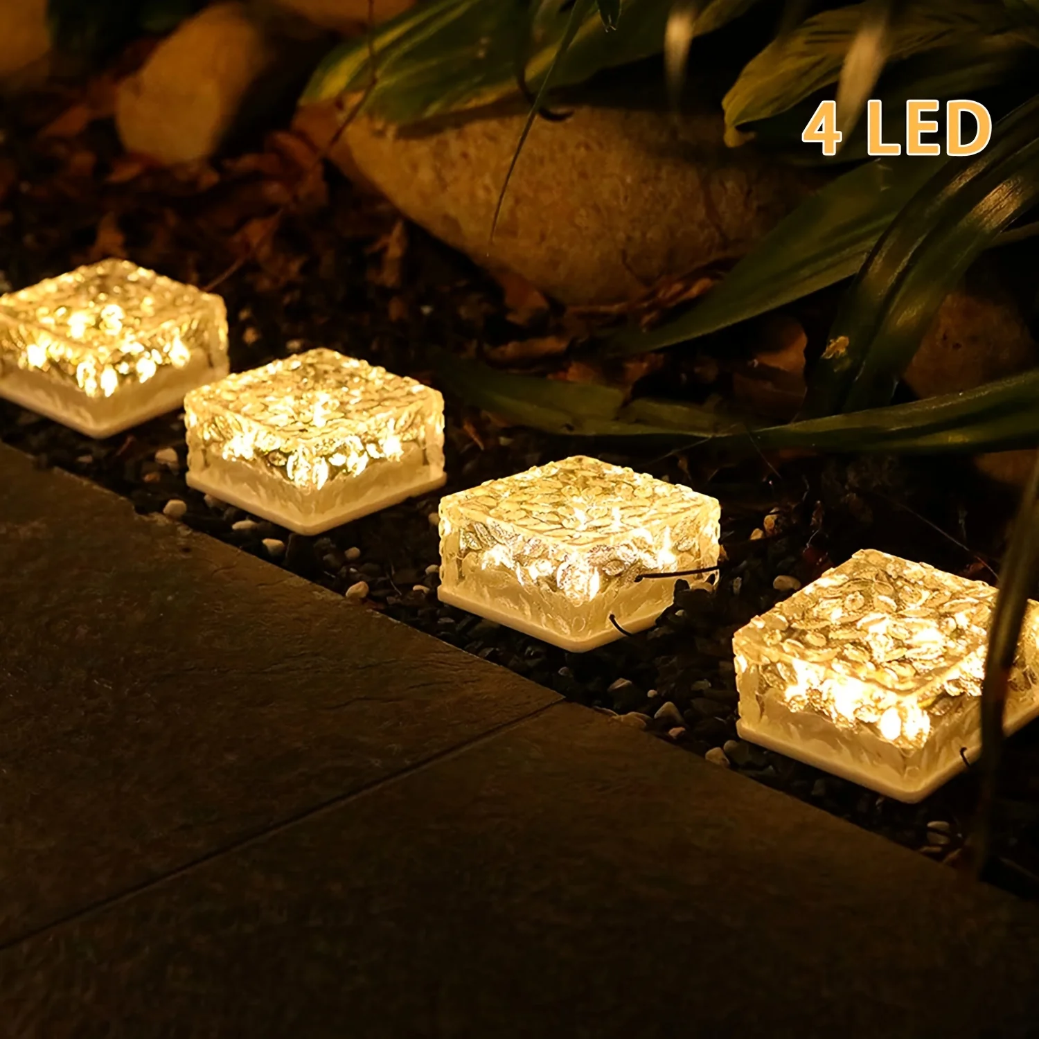 1 Шт. Садовые Дорожки На Солнечной Энергии Уличные Рождественские Пейзажные