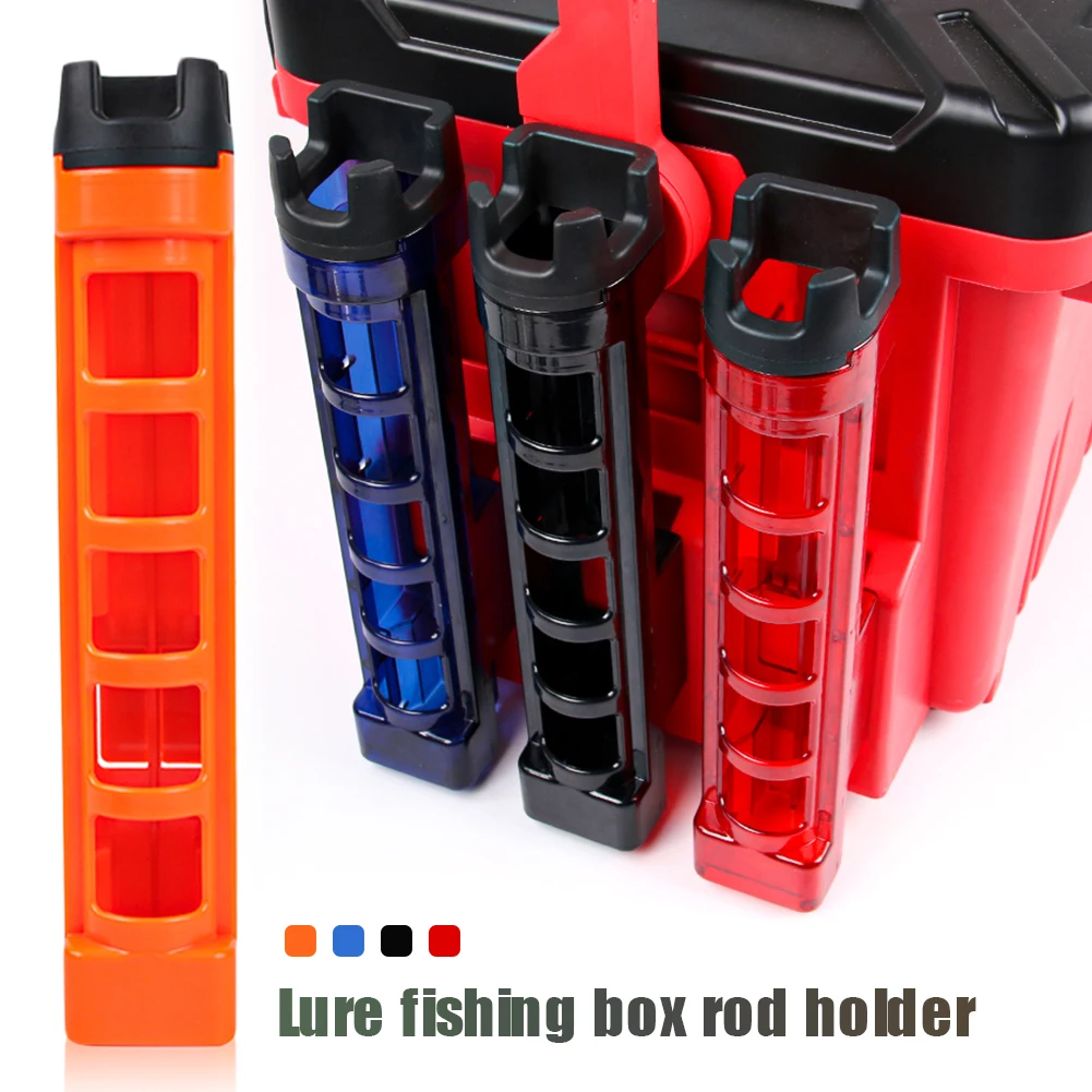 

Rod Holder Raft Fishing Barrel Equipment Rod Stand Vertical Inserting Device for MEIHO BM VS VW Fishing Tackle Box Accessories