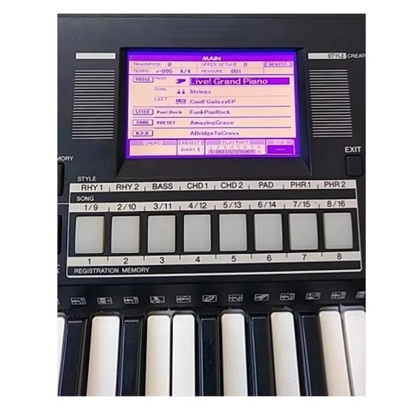Фото Дисплей LCD для YAMAHA DGX520 DGX620 DGX630 DGX640 Yamaha PSR-S500 PSR-S550 PSR-S650 PSR-S670 MM6 MM8 H3574YD, замена №2