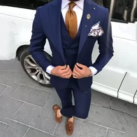 latest coat pant navy blue men suits for wedding prom man blazers groom tuxedos 3 pieces%ef%bc%88blazer vest pants%ef%bc%89costume homme