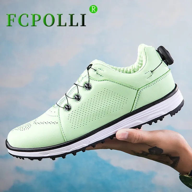 

2022 Hot Sale Golf Sneakers Man Anti Slip Sport Shoes For Women Designer Golf Shoe Couples Large Size 46 47 Gym Sneakers Men
