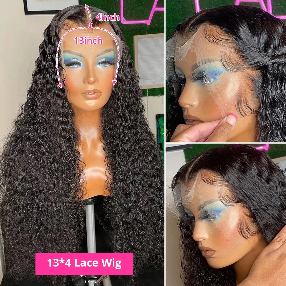 Парик из прозрачных вьющихся человеческих волос парики бразильских с глубокой