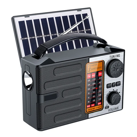 Портативное FM AM SW радио, перезаряжаемая уличная радиостанция, полнодиапазонное радио, аварийный радиоприемник со светодиодной подсветкой, Bluetooth-динамик
