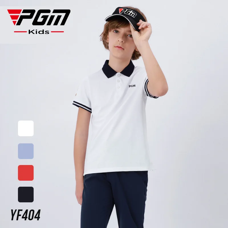 

PGM Golf Wear Boy T shirt Clothing Summer 2022 Quick Dry Teenager Short Sleeve Sports Breathable Slim Tops Tees Moisture Wicking