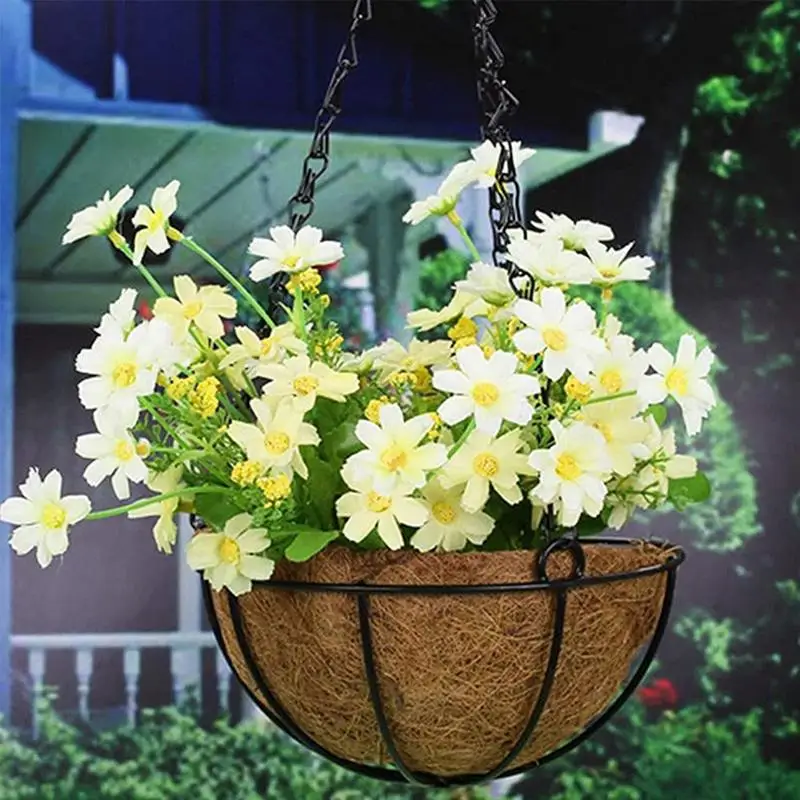 

Coconut Mat Hanging Vegetable Flower Pot Basket Planter Natural Coco Coir Basket Replacement Liners Home Outdoor Accessories