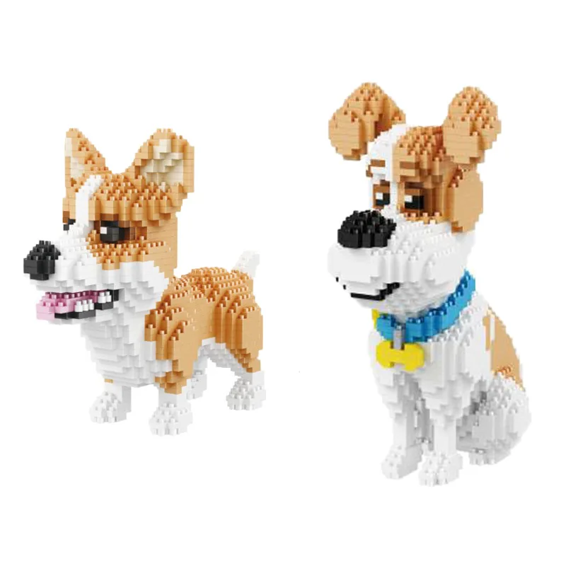 

1237 шт., Детский конструктор «корги Keji»