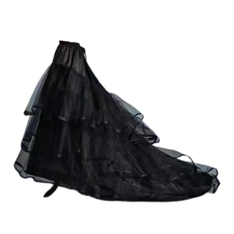 

Black Multi Layers Wedding Women Petticoat Underskirt Girls Hoop Petticoat Crinoline Underskirt Black DXAA
