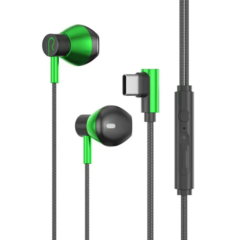 

3.5mm Type C Earphones In Ear Wired Headphones Gaming Earbuds Listening Sound Discrimination Headset For Huawei OPPO Xiaomi Vivo