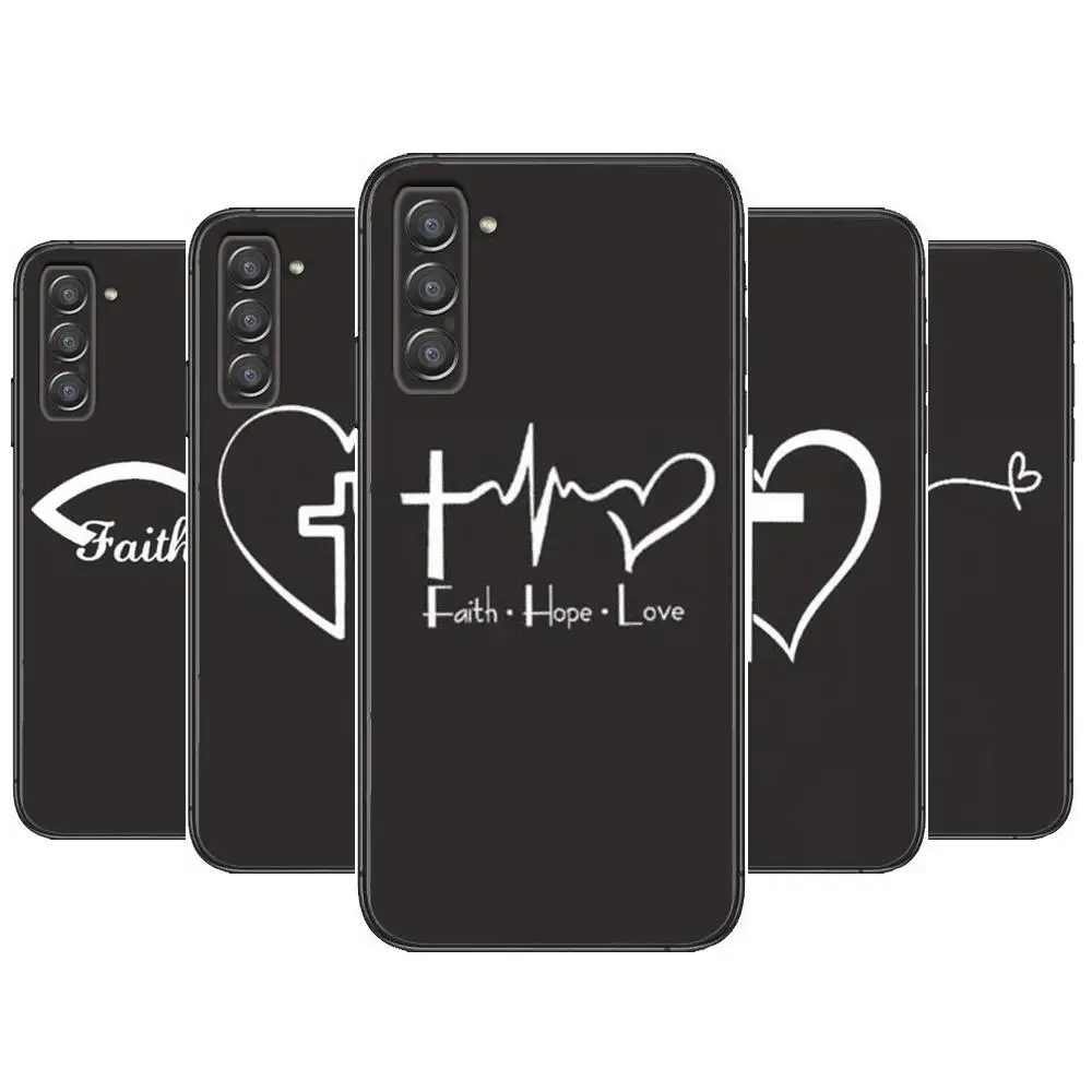 

Faith Christian Religious Jesus Phone cover hull For SamSung Galaxy s6 s7 S8 S9 S10E S20 S21 S5 S30 Plus S20 fe 5G Lite Ultra Ed