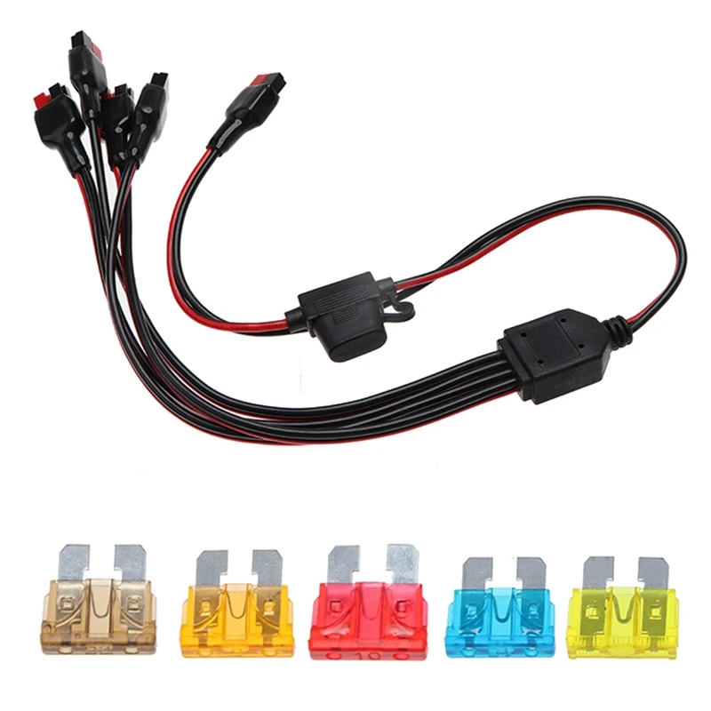 

11 шт. в упаковке кабель адаптера питания (14AWG 70 см) + средний алюминиевый предохранитель, тип вставки