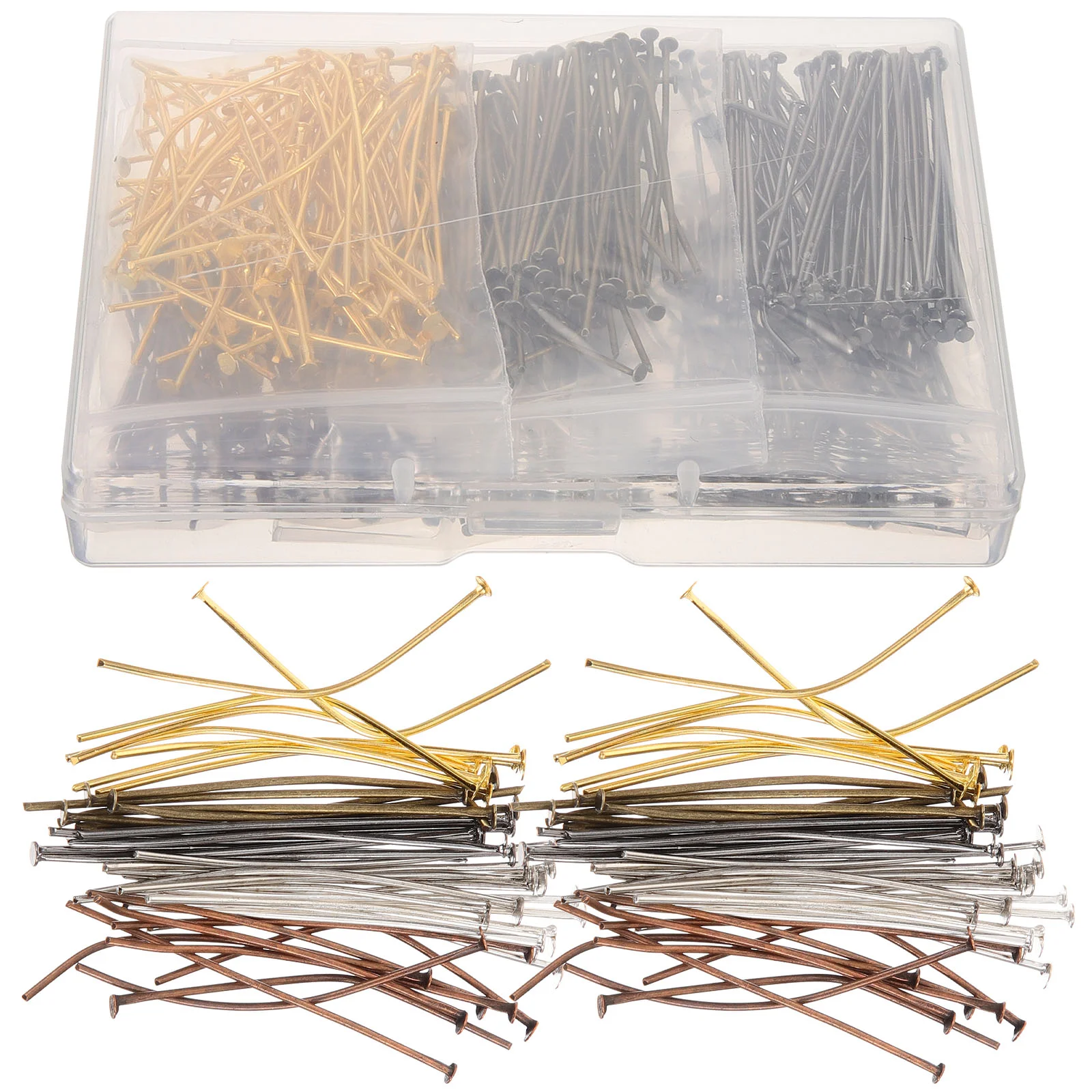 

600 шт. булавки для бисероплетения, металлические бусины для ювелирных изделий, инструменты для резьбы «сделай сам», головка для рукоделия